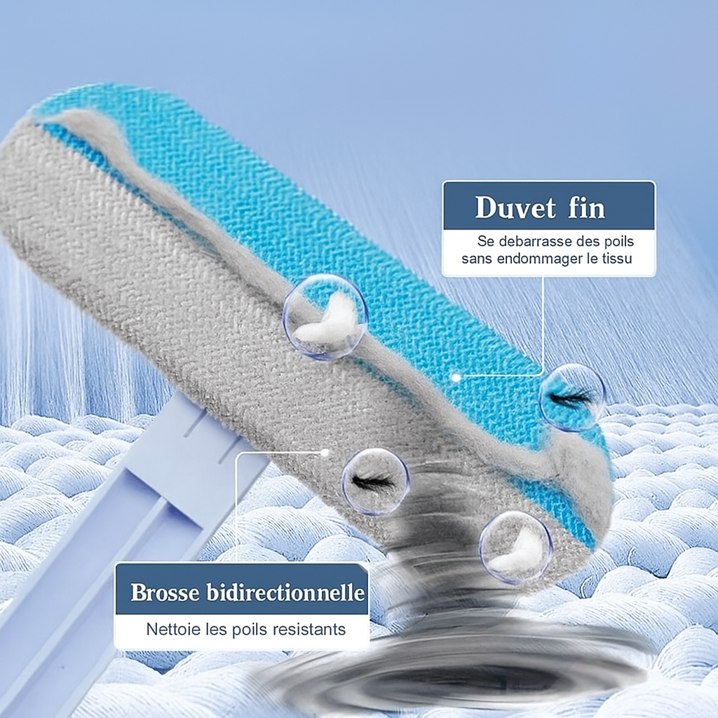 Yopoll™ – Brosse anti-poils multifonctionnelle