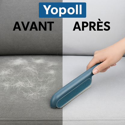 Yopoll™ – Brosse anti-poils multifonctionnelle